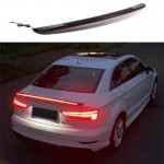 Αεροτομή Πορτ Παγκάζ Για Audi A3 8VS Sedan 12-20 Gt Look Με Dynamic Led Flash/Stop Μαύρο Γυαλιστερό Από Abs Πλαστικό