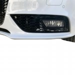 Δίχτυ Προφυλακτήρα Εμπρός Πλαινό Για Audi A4 B8 11-15 Rs Look Γυαλιστερό Μαύρο Αριστερό & Δεξί 2 Τεμάχια