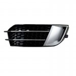 Δίχτυ Προφυλακτήρα Εμπρός Πλαινό Για Audi A1 8X 2010-2014 RS1 Look Γυαλιστερό Μαύρο / Ασημί Αριστερό & Δεξί 2 Τεμάχια