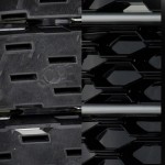 Δίχτυ Προφυλακτήρα Εμπρός Πλαινό Για Audi A1 8X 2010-2014 RS1 Look Γυαλιστερό Μαύρο / Ασημί Αριστερό & Δεξί 2 Τεμάχια
