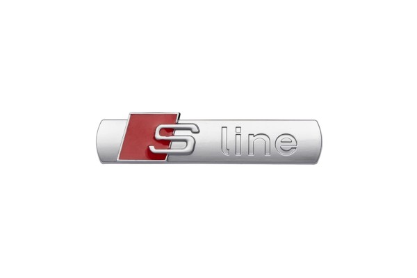 Σήμα S-Line Αυτοκόλλητο 3D 7.3x1.5cm Χρώμιο 1 Τεμάχιο