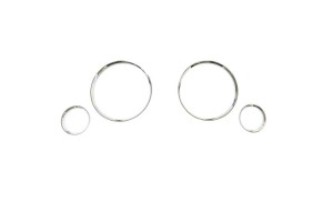 Δαχτυλίδια Καντράν Για Audi 80, 90, B3 & B4 86-94 Χρώμιο