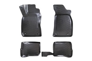 Πατάκια Σκαφάκια 3D Από Λάστιχο Tpe Για Audi A4 1996-2000 Rizline 4 Τεμάχια Μαύρα