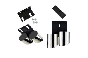 Μπούκες Εξάτμισης Διπλές Για Audi A3 8V 12-15 S3 Look 2 Τεμάχια