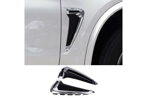 Αεραγωγοί Φτερών Για Bmw X5 F15 13-18 M-Look Χρώμιο / Μαύρο 2 Pcs