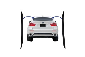 Αεροτομές Πρόσθετα Δεξιά Αριστερά Για Bmw X6 E71 08-15 Performance Design Από Abs Πλαστικό 2 Τεμάχια