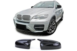 Καπάκια Καθρεφτών Για Bmw X5 E70 06-13 / X6 E71 08-13 M4 Look Γυαλιστερό Μαύρο 2 Τεμάχια