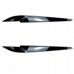 Φρυδάκια Μπροστινών Φαναριών Για BmwX5 F15 & X6 F16 2013-2018 Βαμμένα Μάυρο Γυαλιστερό Χρώμα 2 Τεμάχια