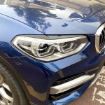 Φρυδάκια Μπροστινών Φαναριών Για Bmw X3 G01 & X4 G02 2018+ Βαμμένα Μάυρο Γυαλιστερό Χρώμα 2 Τεμάχια