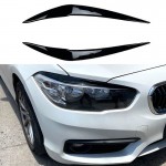 Φρυδάκια Μπροστινών Φαναριών Για Bmw 1 F20/F21 Lci 2015-2019 Βαμμένα Μάυρο Γυαλιστερό Χρώμα 2 Τεμάχια
