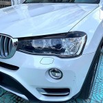 Φρυδάκια Μπροστινών Φαναριών Για Bmw X3 F25 Lci & X4 F26 2014-2017 Βαμμένα Μάυρο Γυαλιστερό Χρώμα 2 Τεμάχια