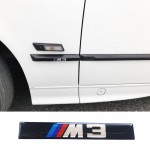 Αυτοκόλλητο Σήμα Bmw M3 11x1.5 Cm Με Επικάλυψη Σμάλτου 2 Τεμάχια