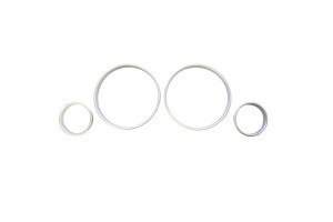 Δαχτυλίδια Καντράν Για Bmw 5 E39 95-03, 7 E38 94-02, X5 E53 99-05 Ασημί Ματ