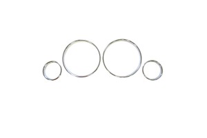 Δαχτυλίδια Καντράν Για Bmw 5 E39 95-03, 7 E38 94-02, X5 E53 99-05 Χρώμιο