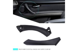 Χειρολαβή Πόρτας Εσωτερική Για Bmw 3 E90 05-11 Εμπρός & Πίσω Δεξιά Σετ 2 Τεμαχίων Μαύρο