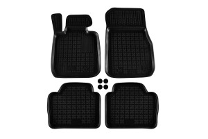 Πατάκια Σκαφάκια 3D Από Λάστιχο Για Bmw 3 F30 / F31 12-18 Rezaw Plast 4 Τεμάχια Μαύρα