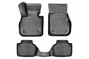 Πατάκια Σκαφάκια 3D Από Λάστιχο Tpe Γιαbmw X1 U11 2022+ Black Rizline 4Τεμάχια Μαύρα