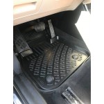 Πατάκια Σκαφάκια 3D Από Λάστιχο Tpe Γιαbmw X1 U11 2022+ Black Rizline 4Τεμάχια Μαύρα