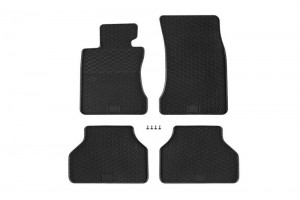 Λαστιχένια Πατάκια Geyer & Hosaja Για Bmw Σειρά 5 E60 Sedan / E61 Wagon 2003-2010 4 Τεμάχια Μαύρο 821/4C