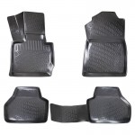 Πατάκια Σκαφάκια 3D Από Λάστιχο Tpe Για Bmw X4 F26 14-18 Black Rizline 4Τεμάχια Μαύρα
