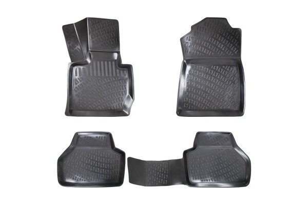 Πατάκια Σκαφάκια 3D Από Λάστιχο Tpe Για Bmw X4 F26 14-18 Black Rizline 4Τεμάχια Μαύρα