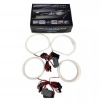 Angel Eyes Led Kit Για Bmw X3 E83 03-10 2x131mm & 2x106mm Λευκά Ματ 4 Τεμάχια