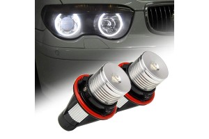 Λάμπες Led Για Angel Eyes Bmw E39 / E53 / E65 / E66 / E60 / E61 / E63 / E64 / E87 6watt Λευκές 2 Τεμάχια