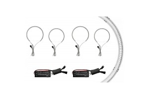 Angel Eyes Ccfl Kit Για Bmw 3 E46 99-05 2 x131mm & 2 x146mm Λευκά 6 Τεμάχια