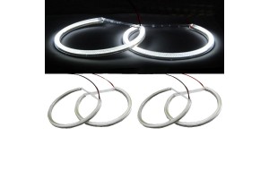 Angel Eyes Led Kit Για Bmw 3 E46 99-05 Xenon / E36 / E38 / E39 4x131mm Λευκά 264 Smd Led AKAE02 5 Τεμάχια