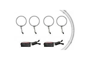 Angel Eyes Ccfl Kit Για Bmw 3 E30 82-93 / 5 E34 88-95 / 7 E32 87-94 4x114mm Λευκά 6 Τεμάχια