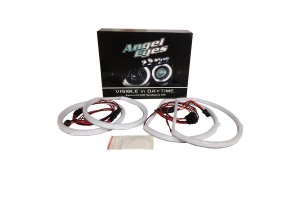 Angel Eyes Led Kit Για Bmw X5 E53 99-06 2x127mm & 2x158mm Λευκά Ματ 4 Τεμάχια