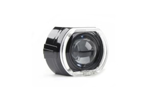 Καπάκι Για Προτζέκτορα 2.5" & 3.0" Bmw M4 Look 4D Με Led Angel Eyes Μαύρο 1 Τεμάχιο