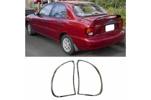 Μασκάκια Πισινών Φαναριών Χρωμίου Για Daewoo Lanos Sedan 02-08 2 Τεμάχια