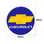 Αυτοκόλλητα Κέντρου Ζαντών Chevrolet Από Σμάλτο 60mm Set 4 Τεμάχια