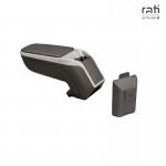 Κονσόλα Χειροφρένου Τεμπέλης Με Βάση Armster 2 Για Chevrolet Cobalt 12-21 Ασημί Χρώμα Σετ 2Τεμάχια