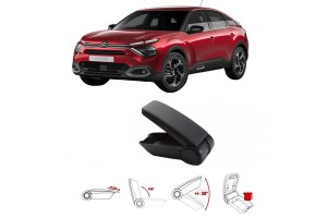 Κονσόλα Χειροφρένου Τεμπέλης Armster OE1 Για Citroen C4 2021+ Χωρίς Εργοστασιακό Τεμπέλη Μαύρο Χρώμα