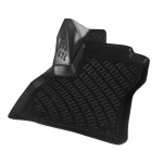 Πατάκια Σκαφάκια 3D Από Λάστιχο Tpe Για Peugeot Βipper/Fiat Fiorino/Citroen Νemo 2008- Rizline 4 Τεμάχια Μαύρα