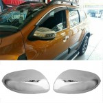 Καπάκια Καθρεφτών Για Dacia Duster 2018+ Από Ανοξείδωτο Ατσάλι (Steel) 2 Τεμάχια