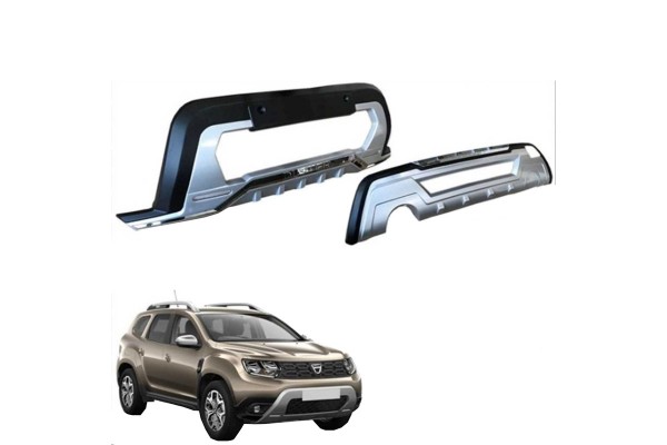 Skid Plates Προφυλακτήρων Body Kit Για Εμπρός Και Πίσω Προφυλακτήρα Dacia Duster 2018+ Με Drl 2 Τεμάχια
