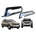Skid Plates Προφυλακτήρων Body Kit Για Εμπρός Και Πίσω Προφυλακτήρα Dacia Duster 2018+ Με Drl 2 Τεμάχια
