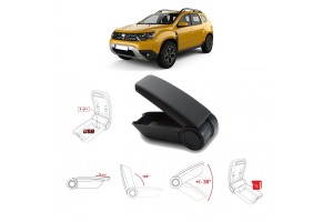 Κονσόλα Χειροφρένου Τεμπέλης Armster OE1 Με Usb Για Dacia Duster 2018-2019Με Εργοστασιακό Τεμπέλη Μαύρο Χρώμα