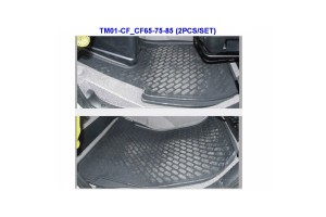 Πατάκια Φορτηγού Σκαφάκια 3D Από Λάστιχο Για Daf CF65, CF75, CF85 "Star Diamond" 2 Τεμάχια Μαύρα