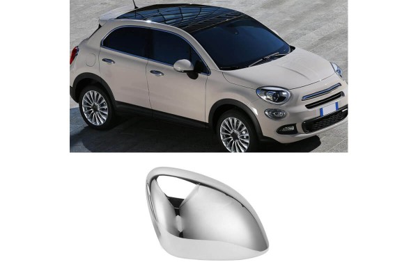 Καπάκι Καθρέφτη Για Fiat 500 X 2015-2019 / 2019+ Χρώμιο Δεξί 1 Τεμάχιο