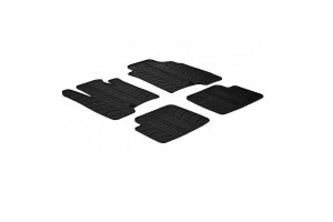 Πατάκια Αυτοκινήτου Gledring 0144 Fiat Panda 2012-2014 Μαύρο 4 Τεμάχια