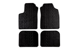 Πατάκια Αυτοκινήτου Gledring 0132 Fiat Panda 2003-2011 Μαύρο 4 Τεμάχια