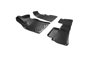 Πατάκια Σκαφάκια 3D Από Λάστιχο Tpe Για Fiat Doblo 2009-2015 / Opel Combo D 11-17RL108060/2015- Rizline 4 Τεμάχια Μαύρα