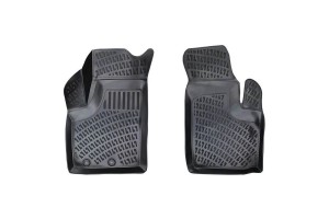 Πατάκια Σκαφάκια 3D Από Λάστιχο Tpe Για Fiat Doblo 01-09 Rizline 2 Τεμάχια Μαύρα