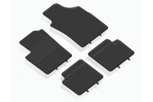 Λαστιχένια Πατάκια Geyer & Hosaja Για Ford Ka 2008-2016, Fiat 500 2007-2024 , Fiat Panda Ii 2003-2012 4 Τεμάχια Μαύρα 919/4C