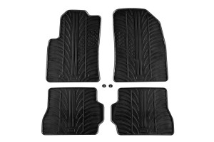 Πατάκια Αυτοκινήτου Gledring 0280 Ford Fiesta 2002-2007 / Ford Fusion 2001-2011 Μαύρο 4 Τεμάχια