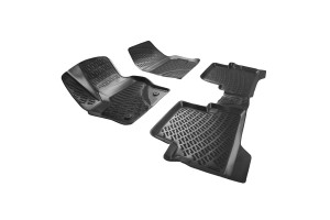 Πατάκια Σκαφάκια 3D Από Λάστιχο Tpe Για Ford Kuga 2008-2012 Rizline 4 Τεμάχια Μαύρα